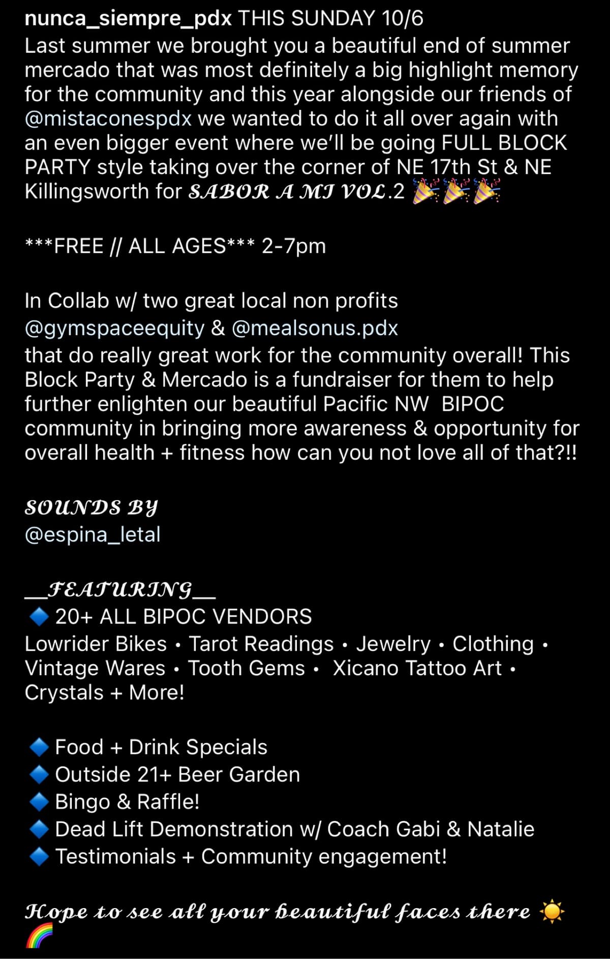 Event flyer